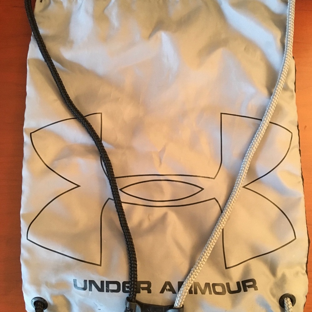 Under Armour Backpack Drawstring Thick Black Grey